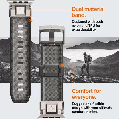 Spigen DuraPro Armor – apyrankė, skirta „Apple Watch“ 44/45/46/49 mm (pilka)