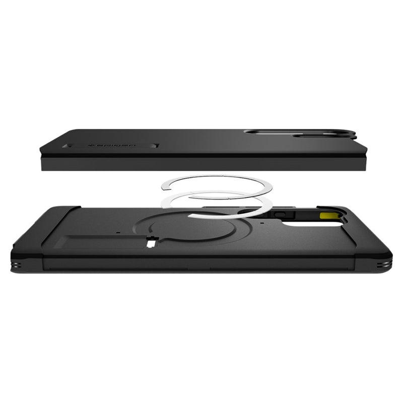 Spigen Tough Armor MagSafe – dėklas, skirtas „Samsung Galaxy S25 Ultra“ (juodas)