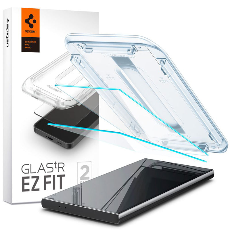 Spigen GLAS.TR EZ FIT 2 pakuotė – grūdintas stiklas, skirtas „Samsung Galaxy S24 Ultra“ (2 vnt.)
