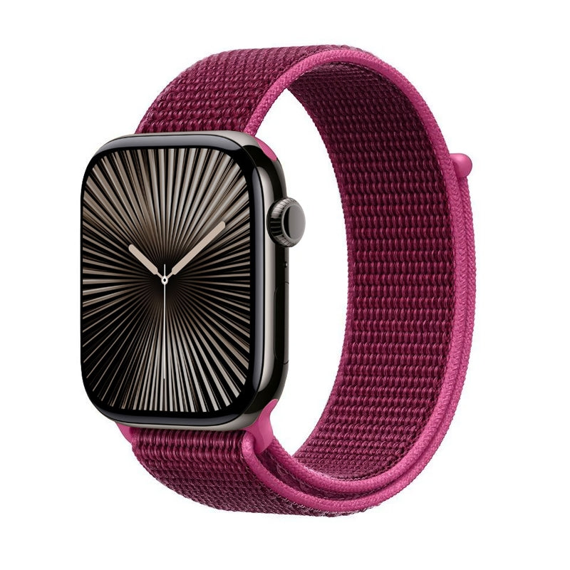 Crong Nailono sportinis dirželis Apple Watch 38/40/41/42 mm (Magenta Fusion)