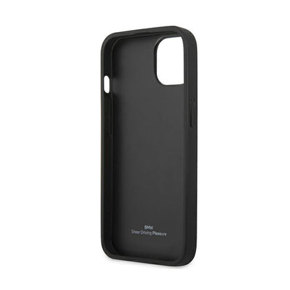 BMW Leather Curve Perforate HC – dėklas, skirtas iPhone 13 mini (raudonas)