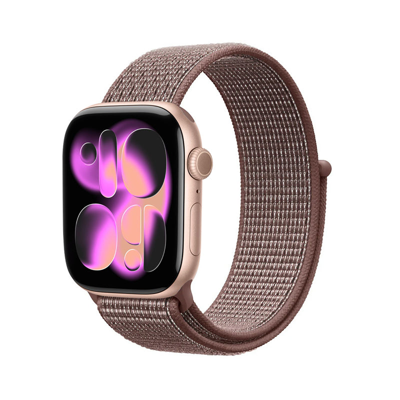 Crong Nailono - Sportinis dirželis, skirtas Apple Watch 38/40/41/42 mm (Smokey Mauve)
