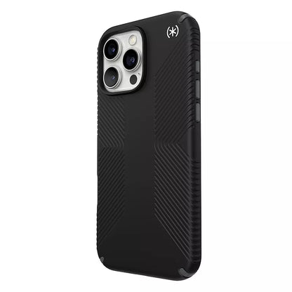 Speck Presidio2 Grip – dėklas, skirtas „iPhone 16 Pro Max“ („Black“ / „Slate Grey“ / „White“)