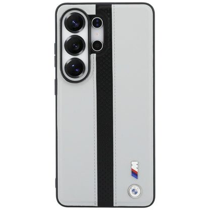 BMW M perforuota juostelės logotipo „MagSafe“ dėklas „Samsung Galaxy S26 Ultra“ (pilkos spalvos)