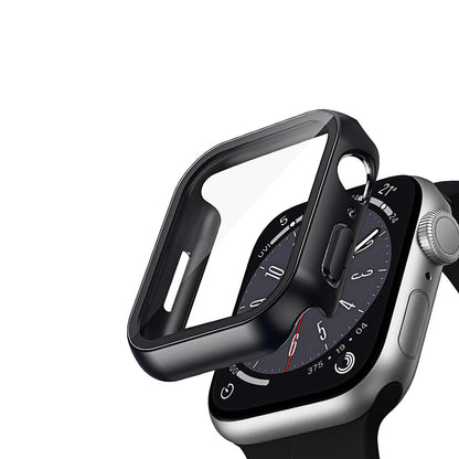 Crong Hybrid dėklas - Dėklas su stiklu Apple Watch 41mm (juodas)