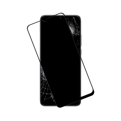 Crong 7D Nano Flexinis Stiklas – Neperleidžiantis 9H hibridinis stiklas visam Xiaomi Redmi 10C ekranui