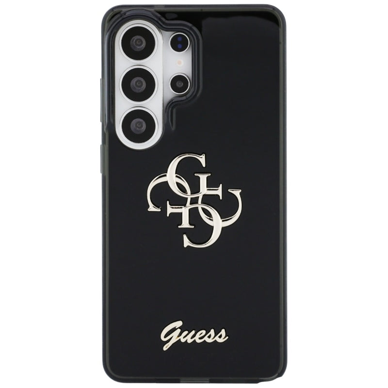 Guess IML Big Metal 4G Script dėklas - Samsung Galaxy S26 Ultra (juodas)