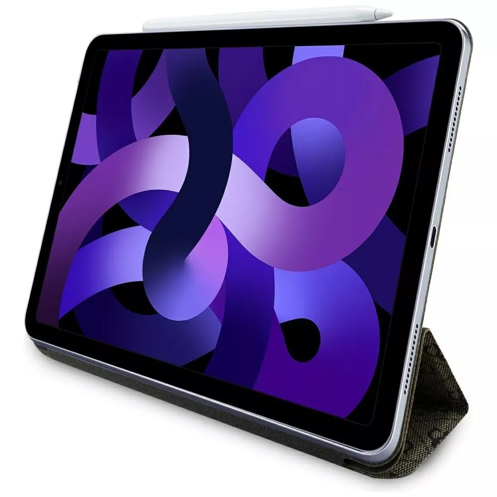 Guess Magnetic 4G Big Logo – dėklas, skirtas iPad Air 13" M3 (2025) / iPad Air 13" M2 (2024) (rudos spalvos)