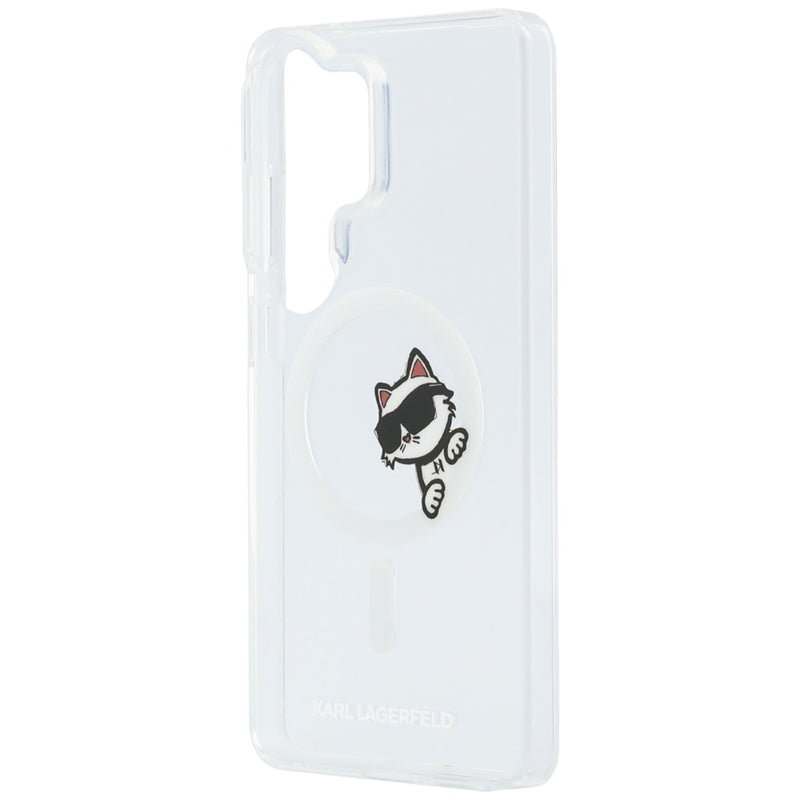 Karl Lagerfeld IML Peekaboo Choupette MagSafe - Samsung Galaxy S26 Ultra dėklas (Skaidrus)