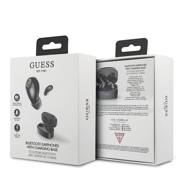 Guess belaidės ausinės 5.0 4H - TWS ausinės + įkrovimo stotelė (aukso spalva)