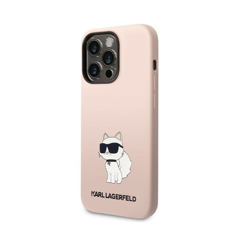Karl Lagerfeld Silicone NFT Choupette – dėklas, skirtas iPhone 14 Pro (rožinis)