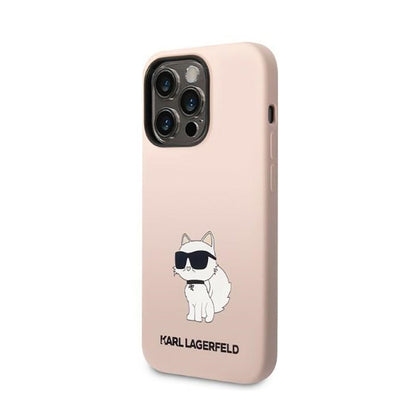 Karl Lagerfeld Silicone NFT Choupette – dėklas, skirtas iPhone 14 Pro (rožinis)
