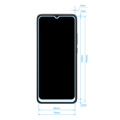 Crong 7D Nano Flexinis Stiklas – Neperleidžiantis 9H hibridinis stiklas visam Xiaomi Redmi 10C ekranui