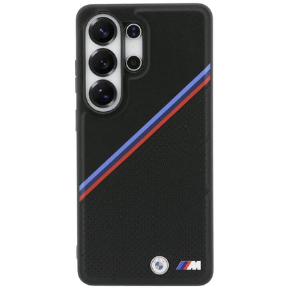 BMW Tricolor Metal Logo MagSafe - Samsung Galaxy S26 Ultra dėklas (juodas)