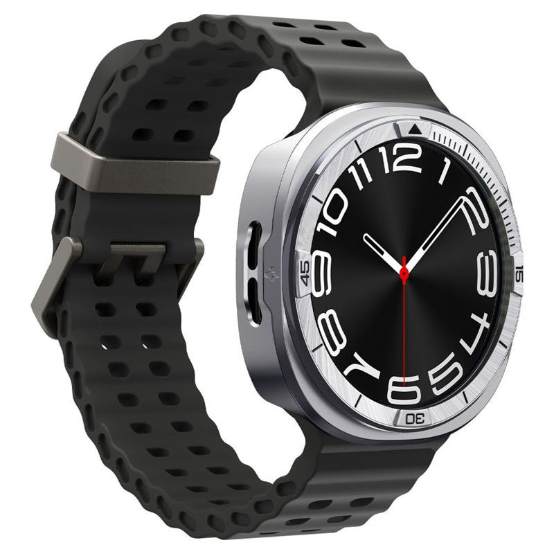 Spigen Tune Pro Pilot Rėmelis / Apsauginis dėklas, skirtas Samsung Galaxy Watch 8 44 mm (Sidabrinis)