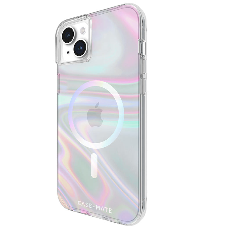 Case-Mate Soap Bubble MagSafe – „iPhone 15 Plus“ dėklas (perlamutrinis)
