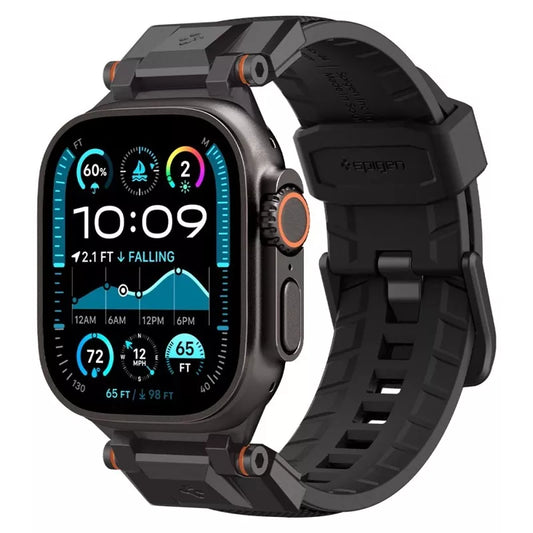 Spigen DuraPro Armor – juosta, skirta „Apple Watch 44/45/46/49 mm“ (juodas leidimas)