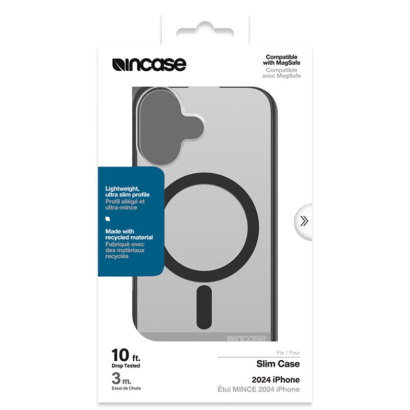 Incase Slim Case MagSafe – dėklas iPhone 16 (juodas)