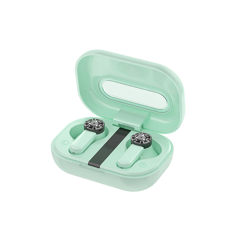 WEKOME VA06 Vanguard Series - „Bluetooth V5.2“ TWS belaidės ausinės su įkrovimo dėklu (žalia)