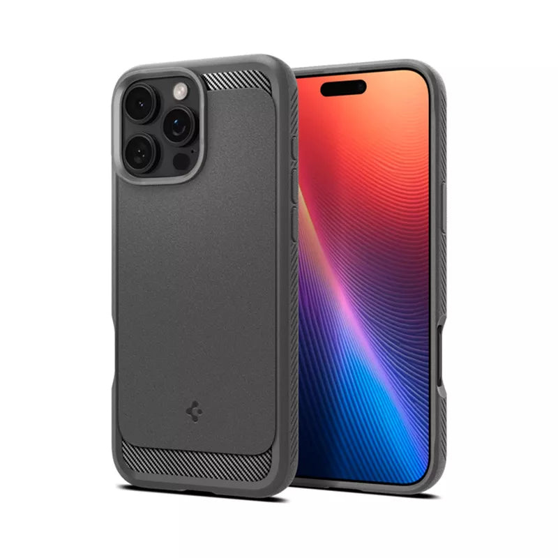 Spigen Rugged Armor Mag MagSafe – dėklas, skirtas „iPhone 16 Pro Max“ (pilka)