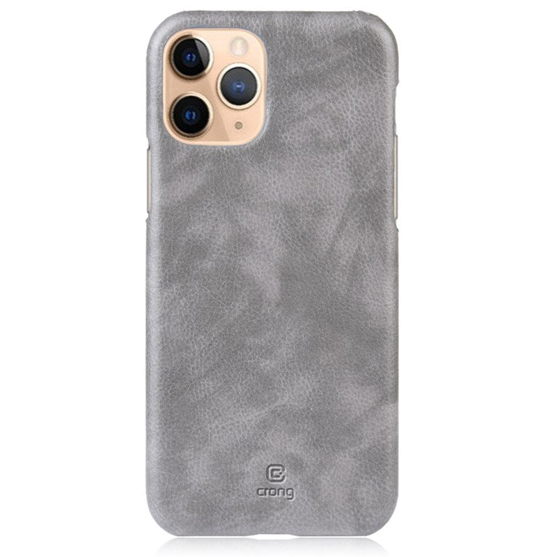 Crong Essential Cover - PU odos dėklas, skirtas iPhone 11 Pro (pilkas)