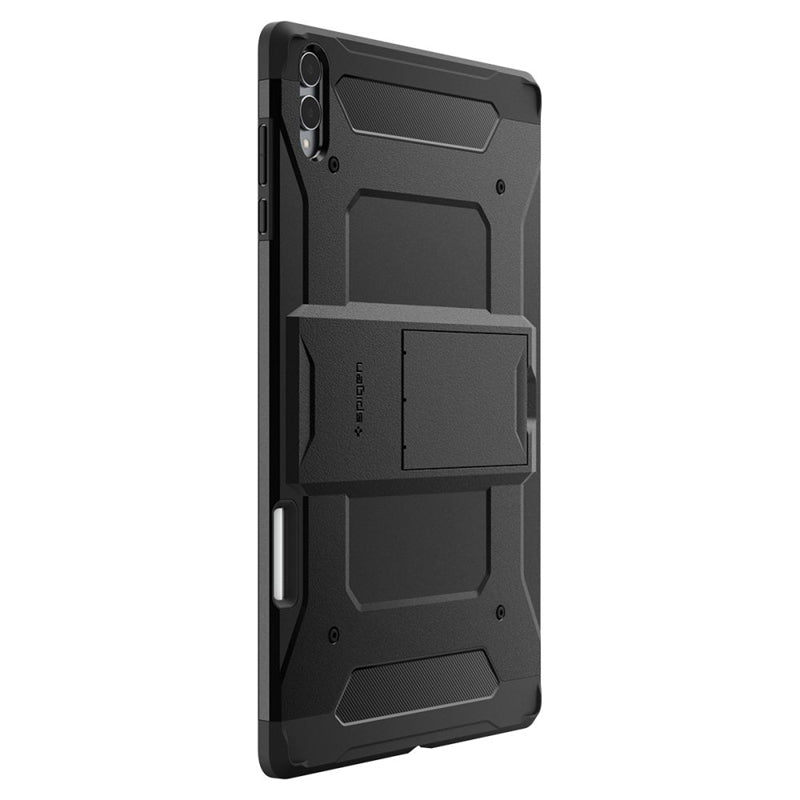 Spigen Tough Armor Pro dėklas, skirtas Samsung Galaxy Tab S11 Ultra 14.6" X930 / X936B (juodos spalvos)