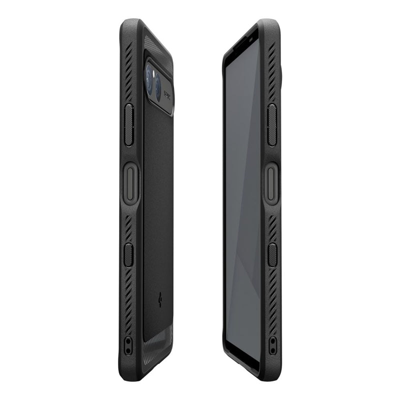 Spigen Rugged Armor - Dėklas Sony Xperia 10 VII (Matinis juodas)