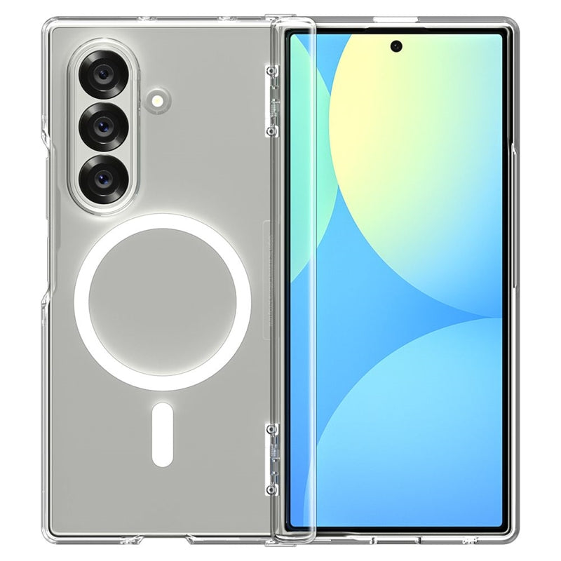 Spigen Ultra Hybrid Pro Mag MagSafe – dėklas, skirtas Samsung Galaxy Z Fold 7 (skaidrus / baltas)