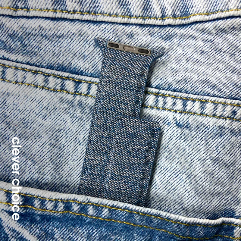 Crong Melange – magnetinė apyrankė, skirta „Apple Watch“ 44/45/46/49 mm („Blue Mélange“)