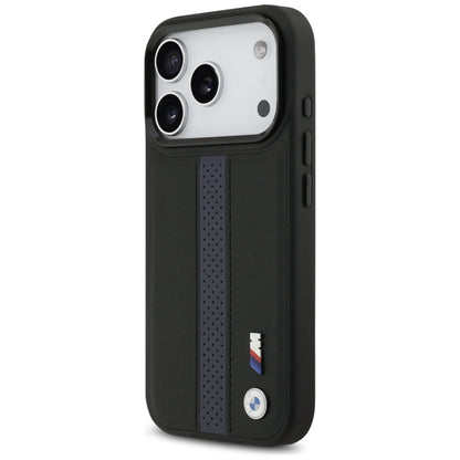 BMW M Perforated Stripe Logo MagSafe dėklas – iPhone 17 Pro (Mėlynas)