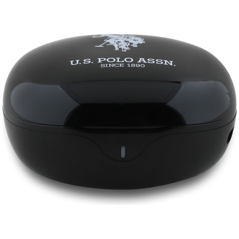 US Polo Assn DH logotipas - TWS ausinės + įkrovimo dėklas (juodas)