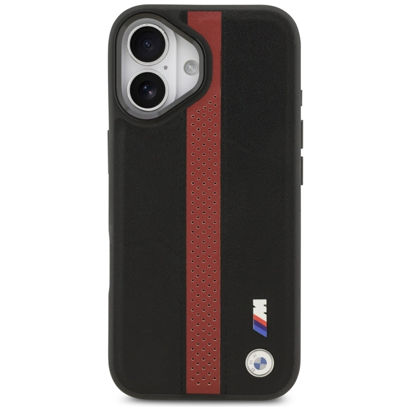 BMW M Perforated Stripe Logo MagSafe - iPhone 17 dėklas (Raudonas)