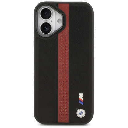 BMW M Perforated Stripe Logo MagSafe - iPhone 17 dėklas (Raudonas)