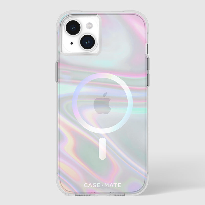 Case-Mate Soap Bubble MagSafe – „iPhone 15 Plus“ dėklas (perlamutrinis)