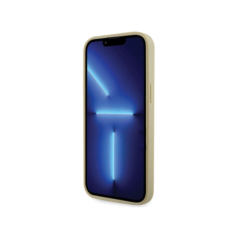 Guess Rhinestone Triangle – dėklas, skirtas iPhone 14 Pro Max (auksinis)