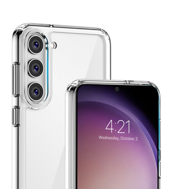 Crong Crystal Shield dėklas – apsauginis dėklas, skirtas Samsung Galaxy S23+ (skaidrus)