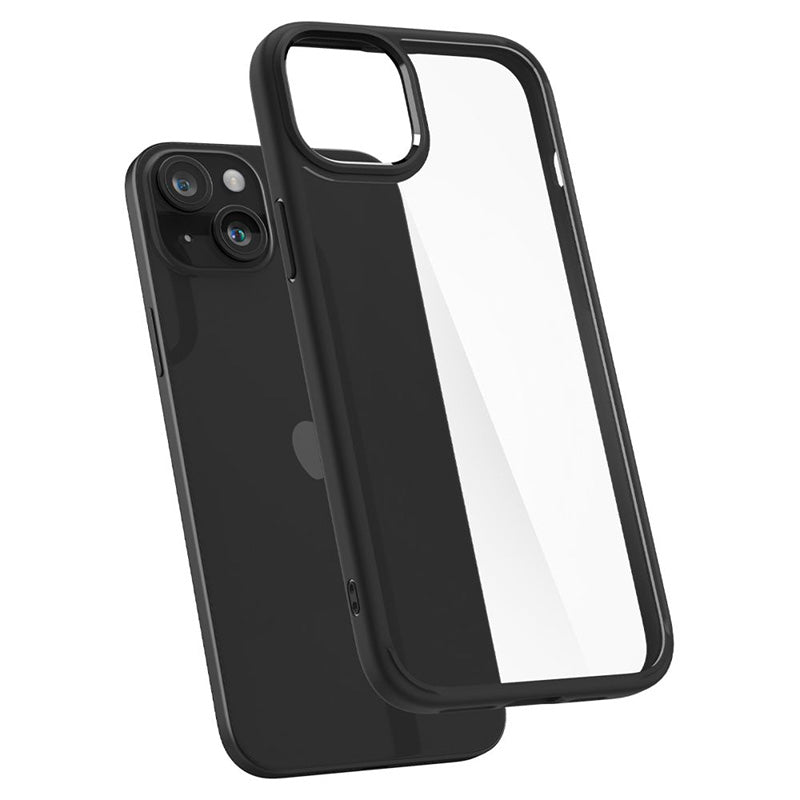 Spigen Ultra Hybrid – dėklas iPhone 15 Plus (matinis juodas)