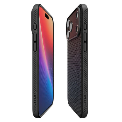 Spigen Liquid Air - Dėklas skirtas iPhone 17 Pro (Matinė juoda)