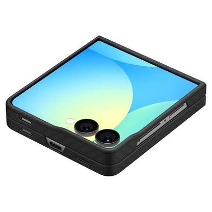 Spigen Airskin Aramid – Dėklas, skirtas Samsung Galaxy Z Flip 7 (juodas)