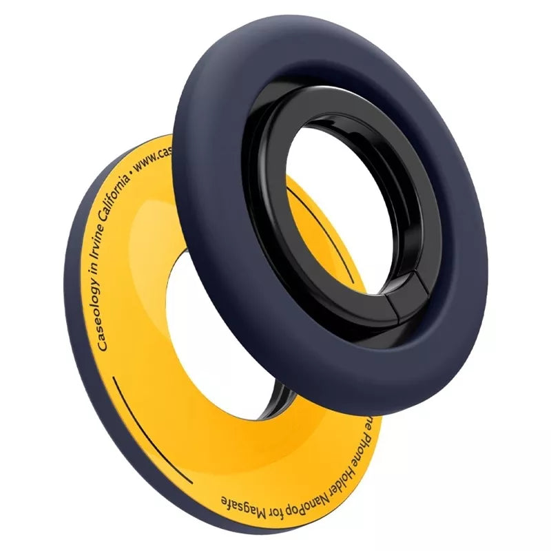 Spigen Nano Pop MagSafe telefono žiedas – pirštų laikiklis su stovo funkcija (Bluberry Navy)