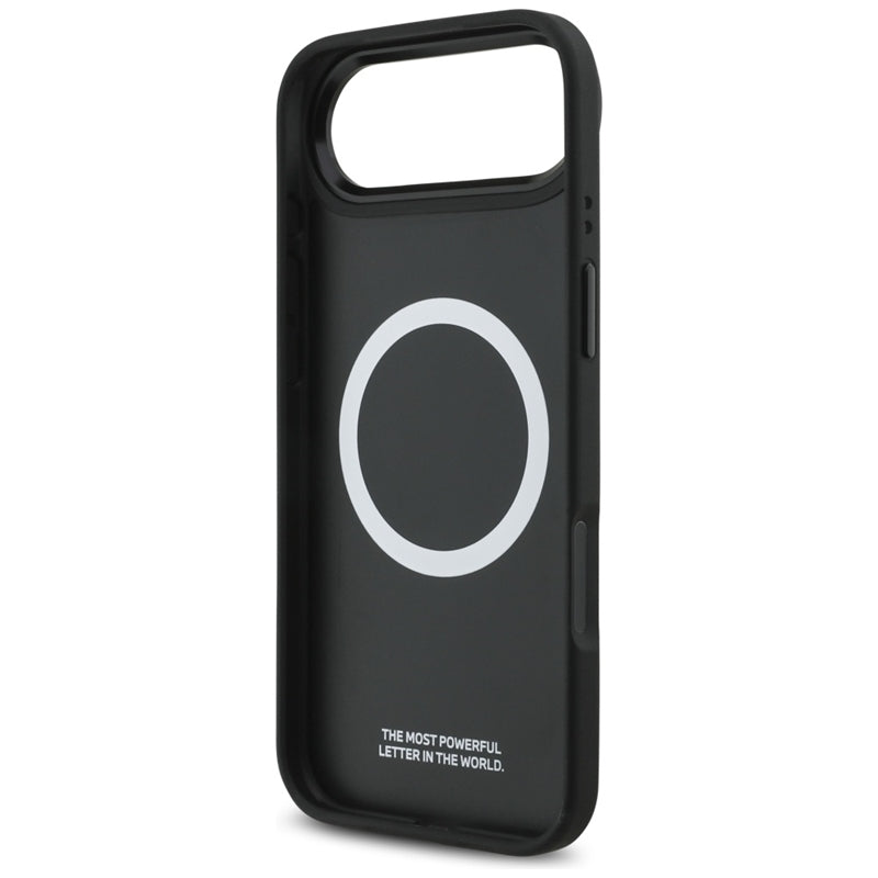 BMW M Tricolor Metal Logo MagSafe - iPhone Air dėklas (pilkas)