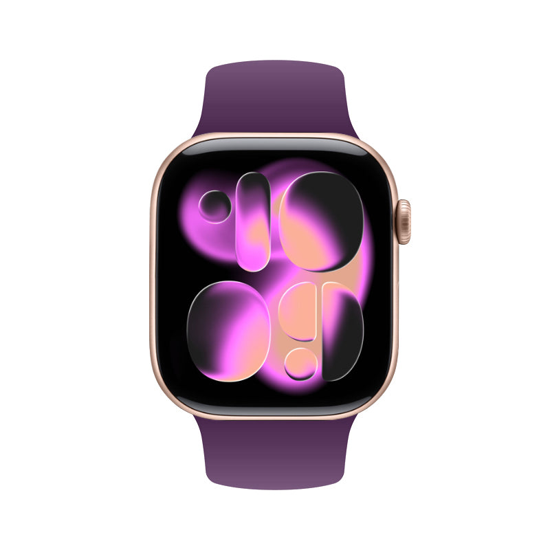 Crong Liquid - Dirželis skirtas Apple Watch 38/40/41/42 mm (slyvų)