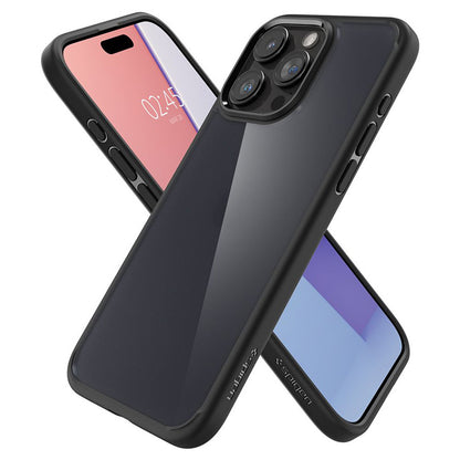 Spigen Ultra Hybrid – dėklas, skirtas iPhone 15 Pro (Frost Black)