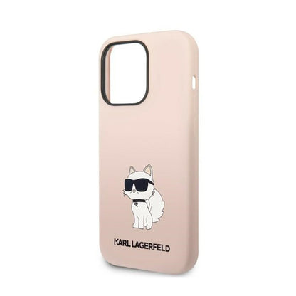 Karl Lagerfeld Silicone NFT Choupette – dėklas, skirtas iPhone 14 Pro (rožinis)