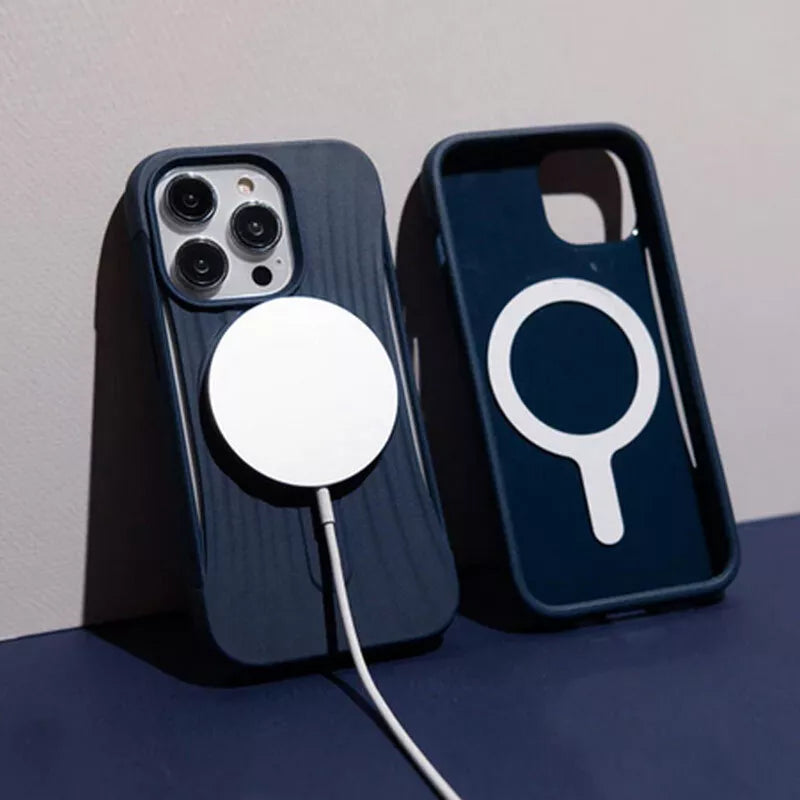 X-Doria Raptic Clutch MagSafe – biologiškai skaidomas dėklas iPhone 14 Pro Max (atsparumas kritimui iki 3 m) (Marine Blue)