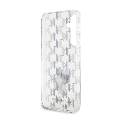 Karl Lagerfeld Monogram Choupette – „Samsung Galaxy S23 FE“ dėklas (skaidrus)