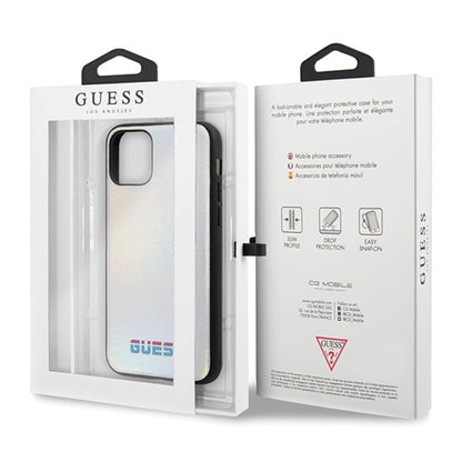 Guess Iridescent – dėklas iPhone 11 Pro Max (sidabro)