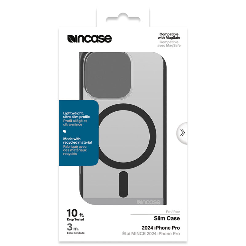 Incase Slim Case MagSafe – dėklas, skirtas iPhone 16 Pro (juodas)