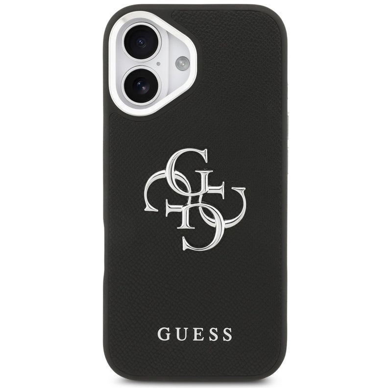 Guess Grained Big 4G Classic Logo dėklas iPhone 17 (juodas)