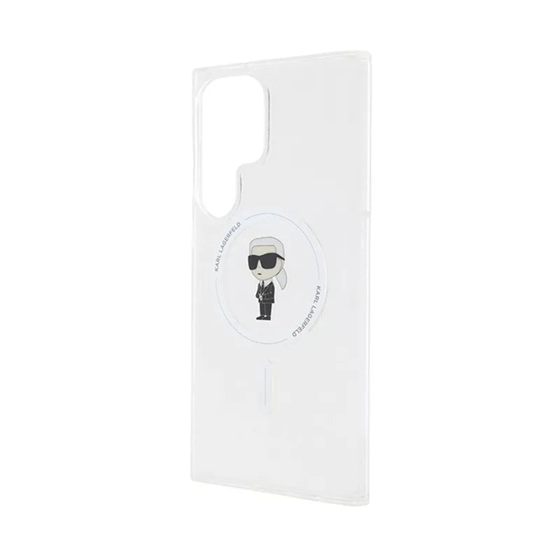 Karl Lagerfeld IML Ikonik MagSafe – dėklas, skirtas „Samsung Galaxy S23 Ultra“ (skaidrus)